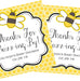 Bumble Bee Baby Shower Stickers Or Favor Tags