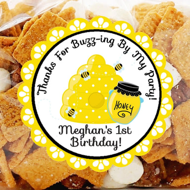 Bumble Bee Birthday Party Stickers