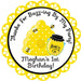 Bumble Bee Birthday Party Stickers