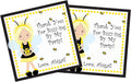 Bumble Bee Birthday Party Stickers Or Favor Tags