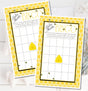 Bumble bee baby shower bingo printable game