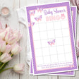 Butterfly Baby Shower Bingo Cards