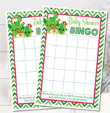 Cactus Succulent Baby Shower Bingo Cards