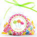 Candy Birthday Party Stickers