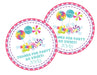 Candy Birthday Party Stickers Or Favor Tags