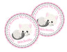 Cat Birthday Party Stickers