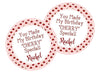Cherry Birthday Party Stickers Or Favor Tags