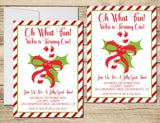 Christmas 1st Birthday Party Invitations