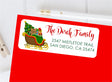 Christmas sleigh personalized address labels