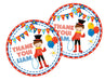 Circus Birthday Party Stickers