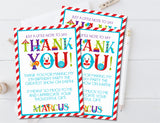 Circus Birthday Thank You Cards