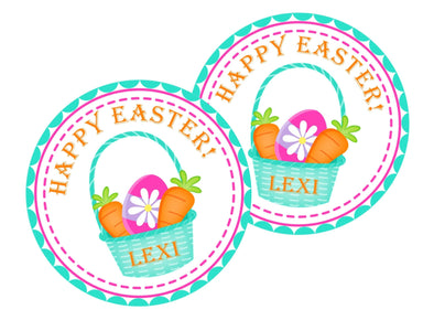Colorful Easter Basket Stickers