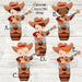 Cowboy Birthday Party Stickers Or Favor Tags
