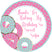 Custom donut party favor label with pastel donut artwork