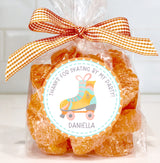 Custom name pastel skate sticker