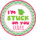 Cute cactus birthday sticker with fun saying and smiling cactus design