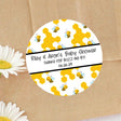 Cute honey bee baby shower sticker