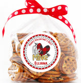 Cute plaid heart Valentine sticker