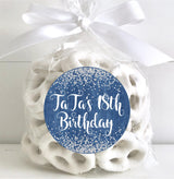Denim and diamonds party favor