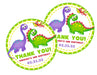Dinosaur Birthday Party Stickers Or Favor Tags