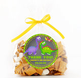 Dinosaur Birthday Stickers – Cute Dino Party Favor Labels Kids Jurassic Theme