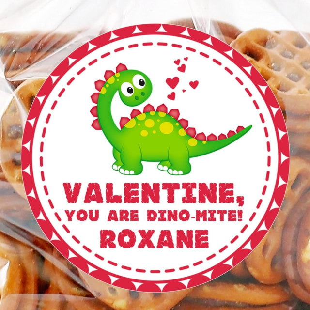Dinosaur You Are Dino-Mite Valentine sticker