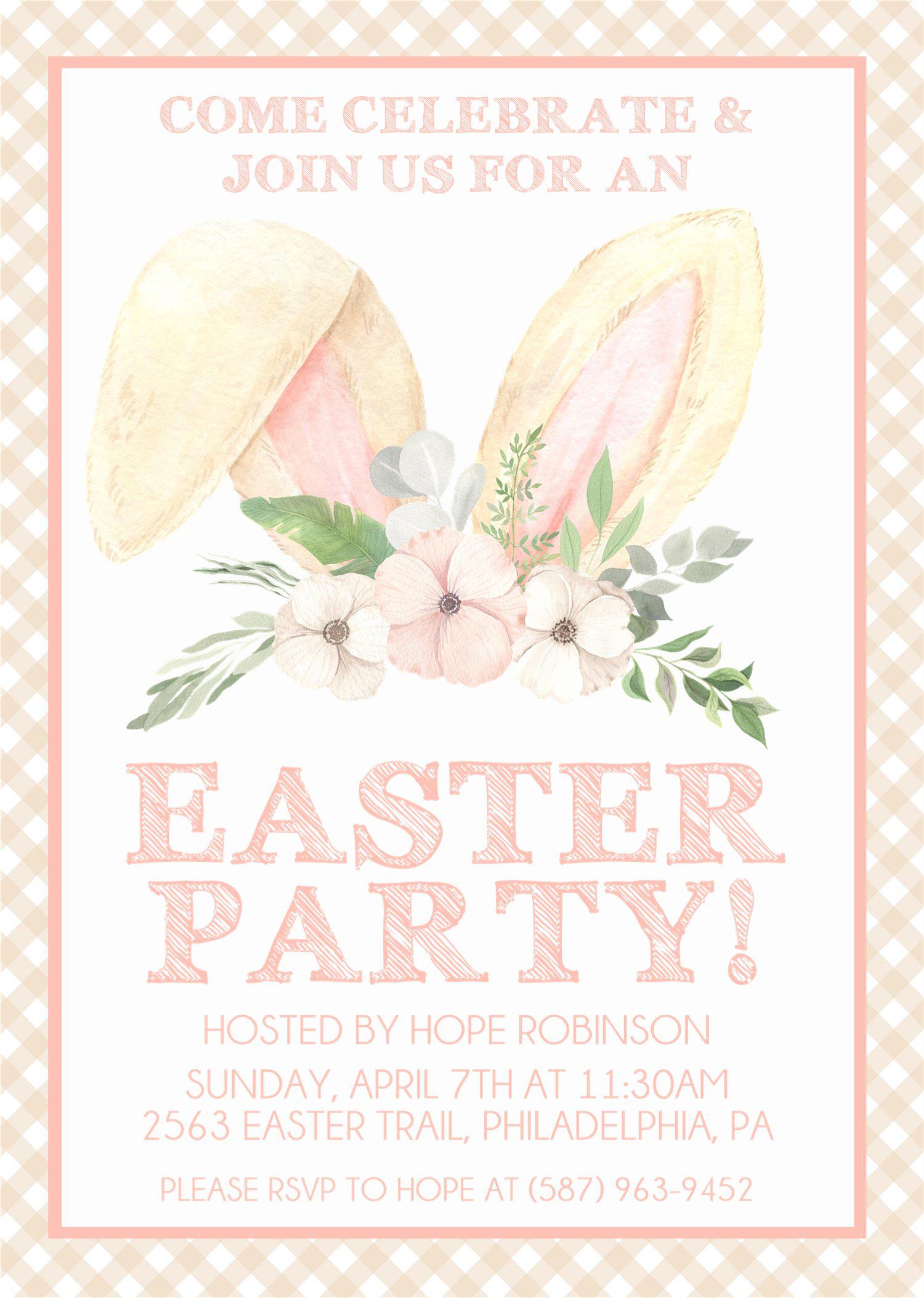 Easter Party Invitations