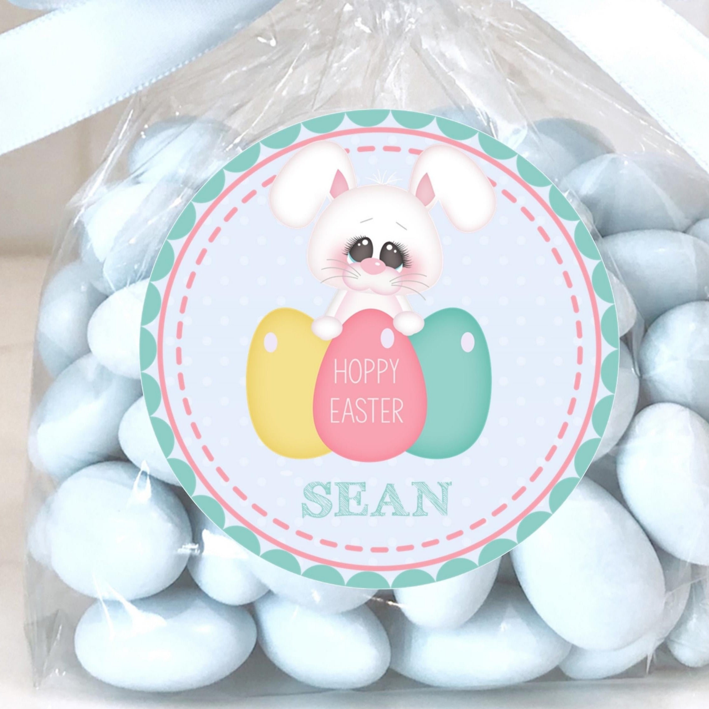 Pastel Easter Bunny Stickers