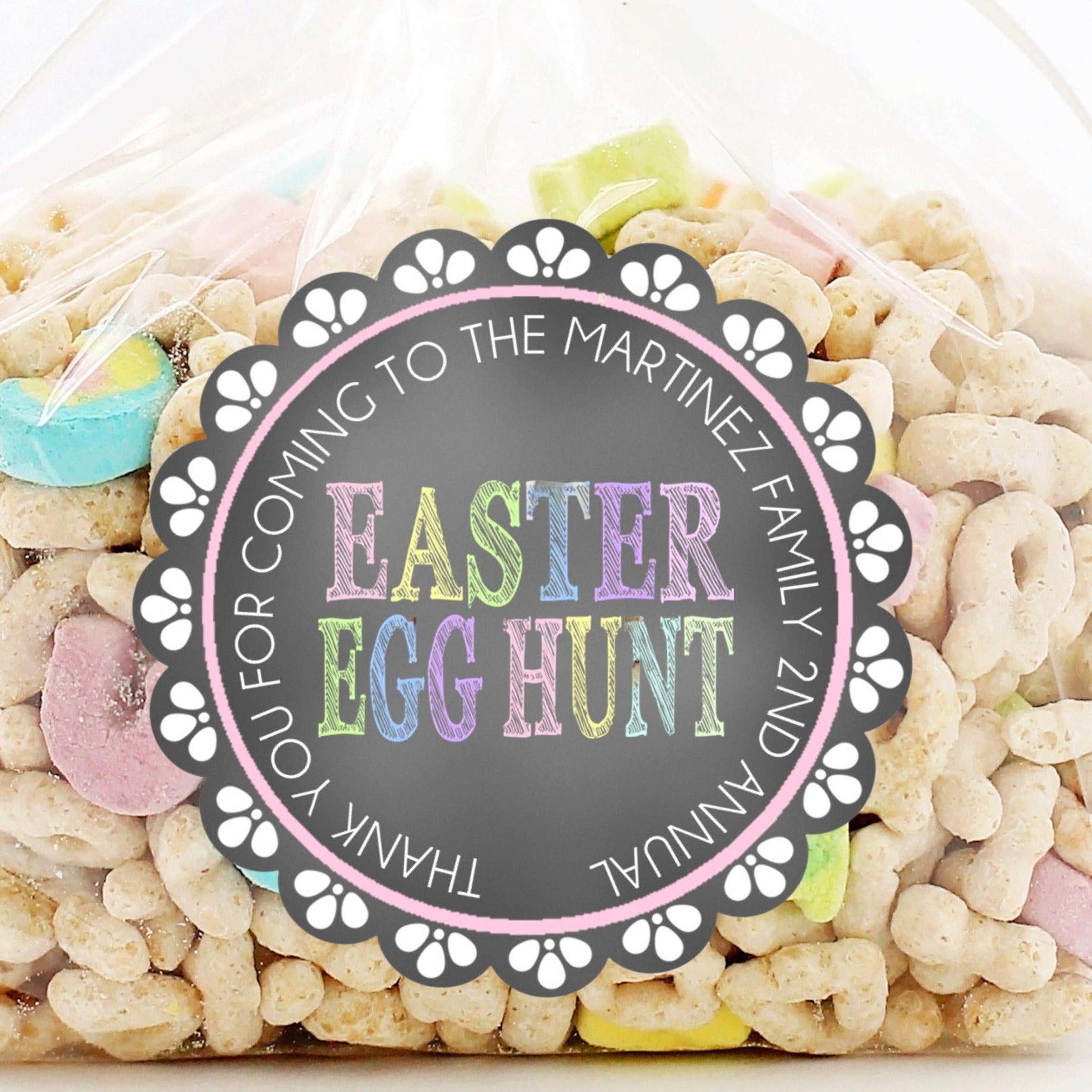 Pastel Easter Egg Hunt Stickers