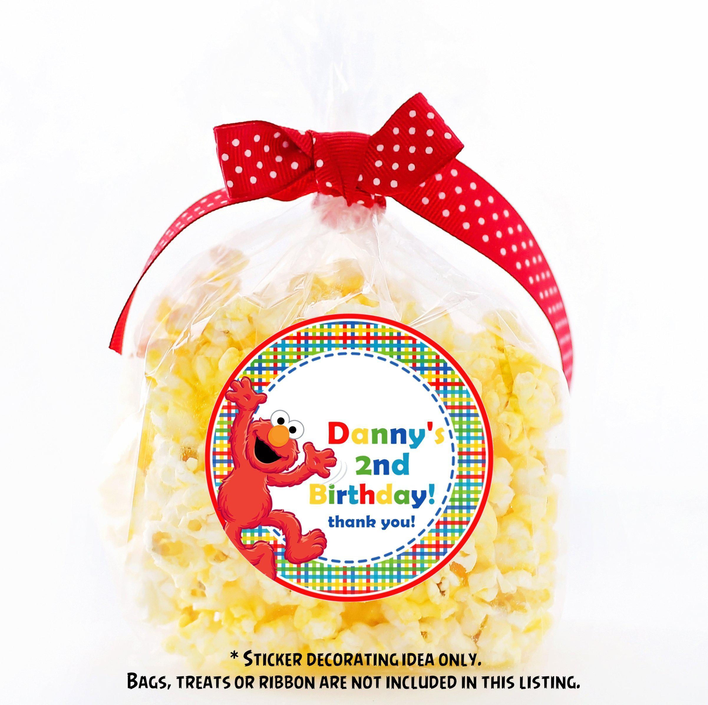 Elmo Birthday Party Stickers Or Favor Tags
