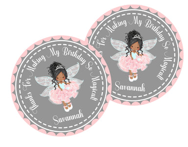 Fairy Birthday Party Stickers