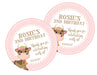 Farm Cow Birthday Party Stickers Or Favor Tags