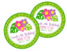 Floral Birthday Party Stickers