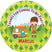 Forest camping birthday sticker