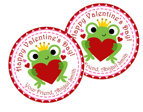 Frog Prince Valentine sticker holding heart