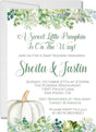 Gender Neutral Eucalyptus Fall Pumpkin Fall Baby Shower Invitations