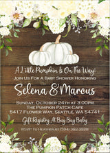 Gender Neutral Fall Pumpkin Fall Baby Shower Invitations