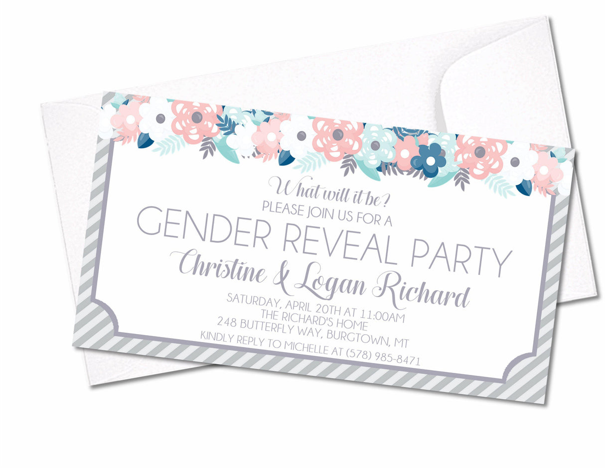 Gender Reveal Party Invitations