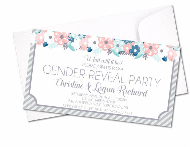 Gender Reveal Party Invitations