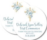 Gender neutral Communion cross sticker