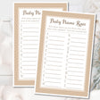 Gender neutral baby name race game printable PDF