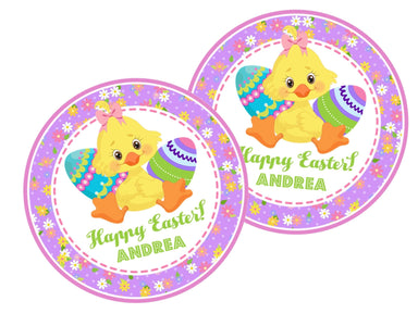 Girls Easter Chick Stickers
