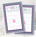 Girls Nautical Baby Shower Bingo Cards