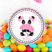 Girls Panda Baby Shower Stickers