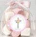 Girls Pink And Grey Baptism Stickers