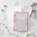 Girls Pink Winter Snowflake Baby Shower Invitations