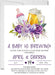Girls Purple And Lavender Beer Baby Shower Invitations