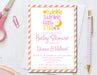 Girls Twinkle Little Star Baby Shower Invitations