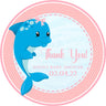 Dolphin Under the Sea Baby Shower Stickers