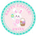Girls easter basket personalized sticker